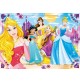 Clementoni-Le Principesse Disney & Sofia Disney Princess Supercolor Puzzle, No Color, 104 Pezzi, 23714